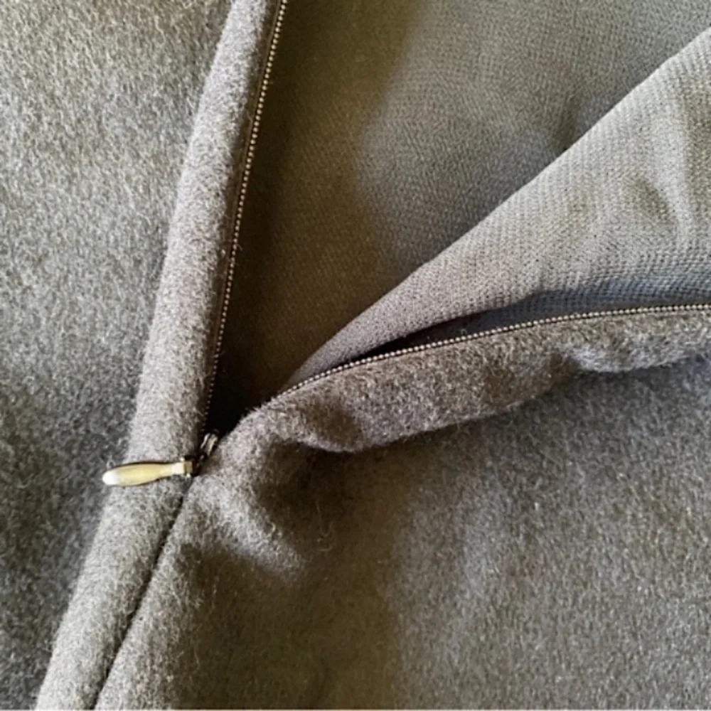 ZARA WOOL HIGH WAISTED MIDI PENCIL SKIRT ELEGANT CHIC Black M - Picture 11 of 15